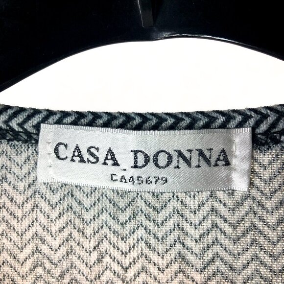 Casa Donna butterfly and roses grey silver purple long detail on sleeve top M - Picture 3 of 6